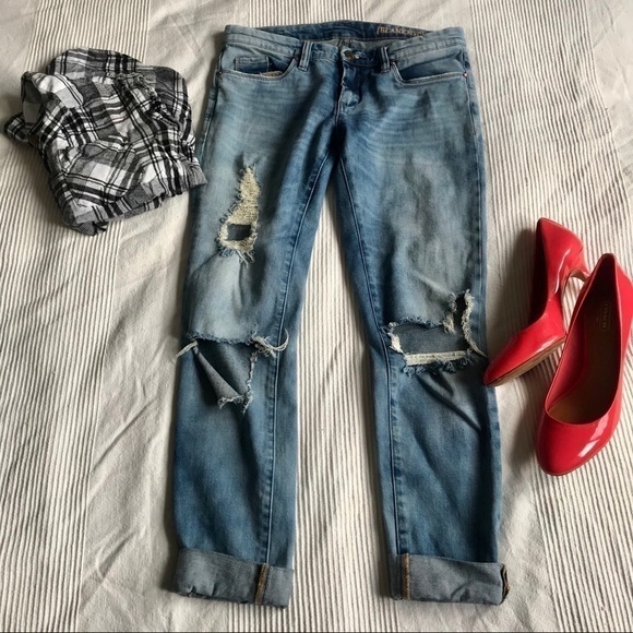 Blanknyc Denim Destructed Skinny Jeans Sz 27 - Picture 3 of 10
